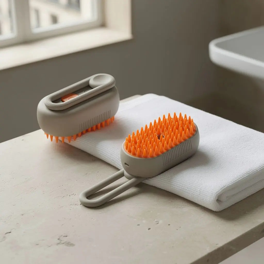 lifestyle - Brosse Vapeur Auto-Nettoyante pour Animaux — Édition Signature